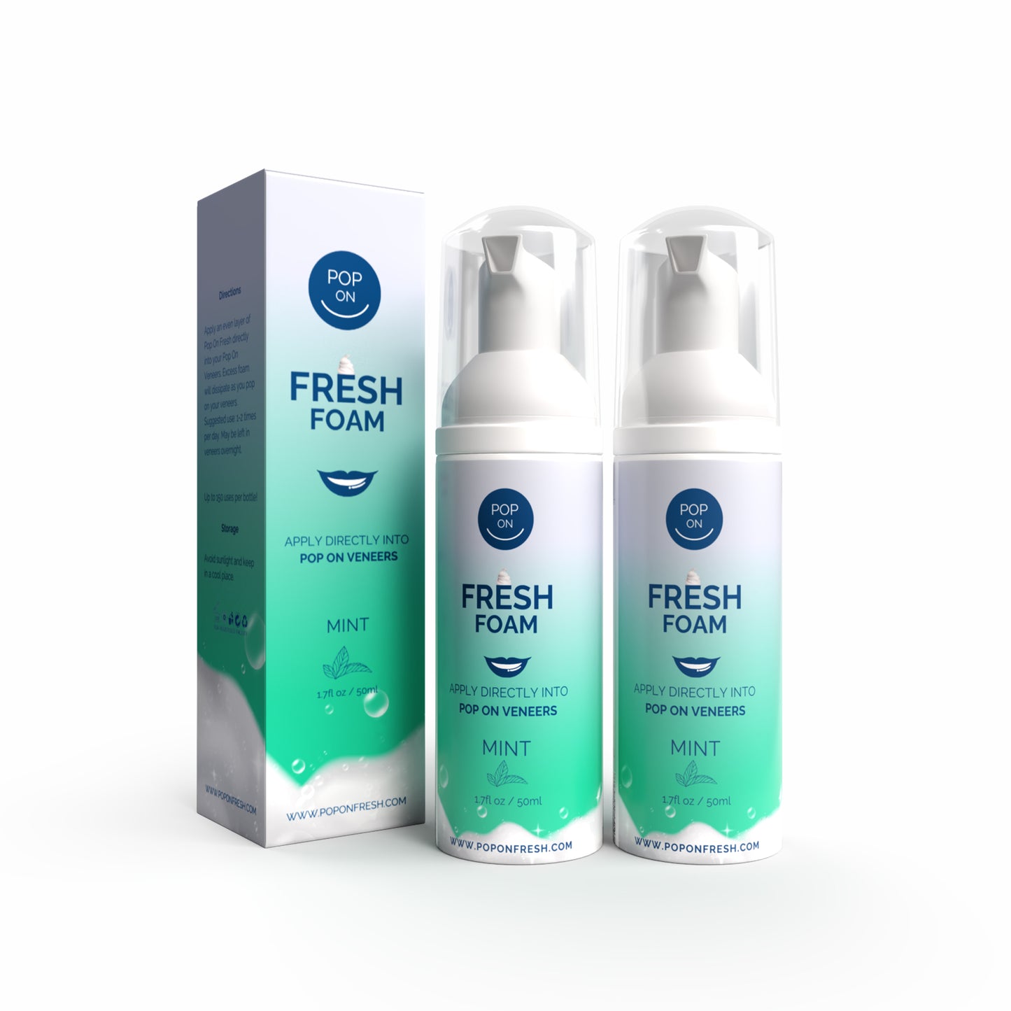 Pop On Fresh Foam |  2 Pack | Cleaner & Whitening | Save 30%